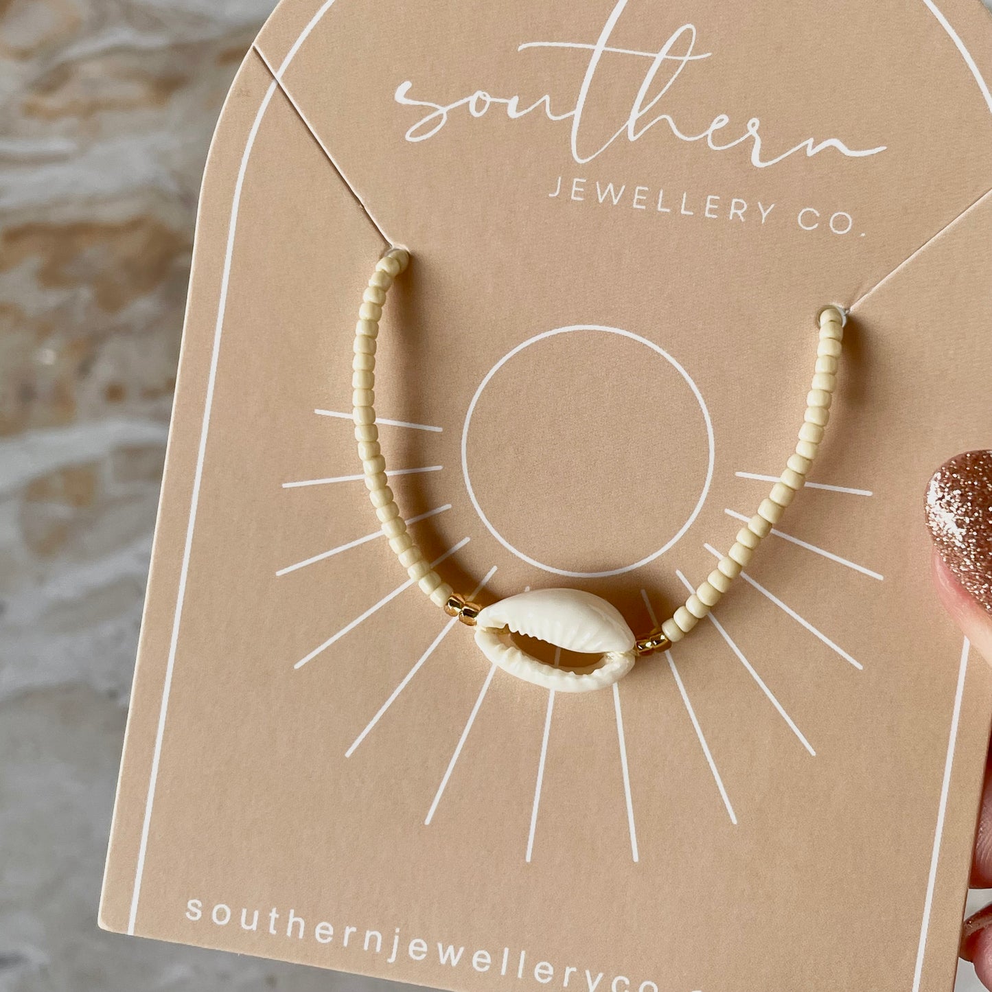 Beaded Cowrie Bracelet-Bracelet-Southern Jewewellery Co.-Southern Goods Co.