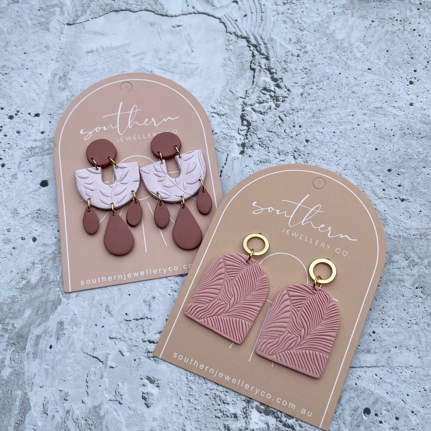 Leila Lilac Earrings-Earrings-Southern Jewewellery Co.-Southern Goods Co.