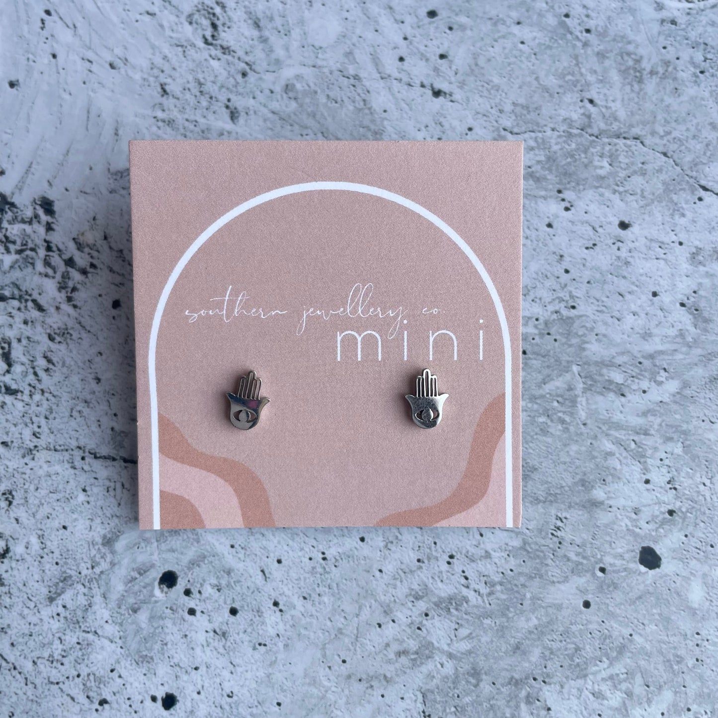 Minis - Hamsa Silver-Studs-Southern Jewewellery Co.-Southern Goods Co.