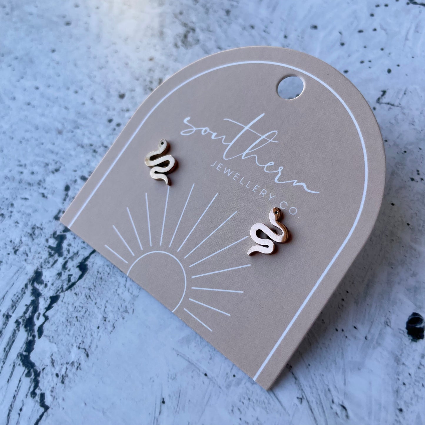 Minis - Snake Rose Gold-Studs-Southern Jewewellery Co.-Southern Goods Co.