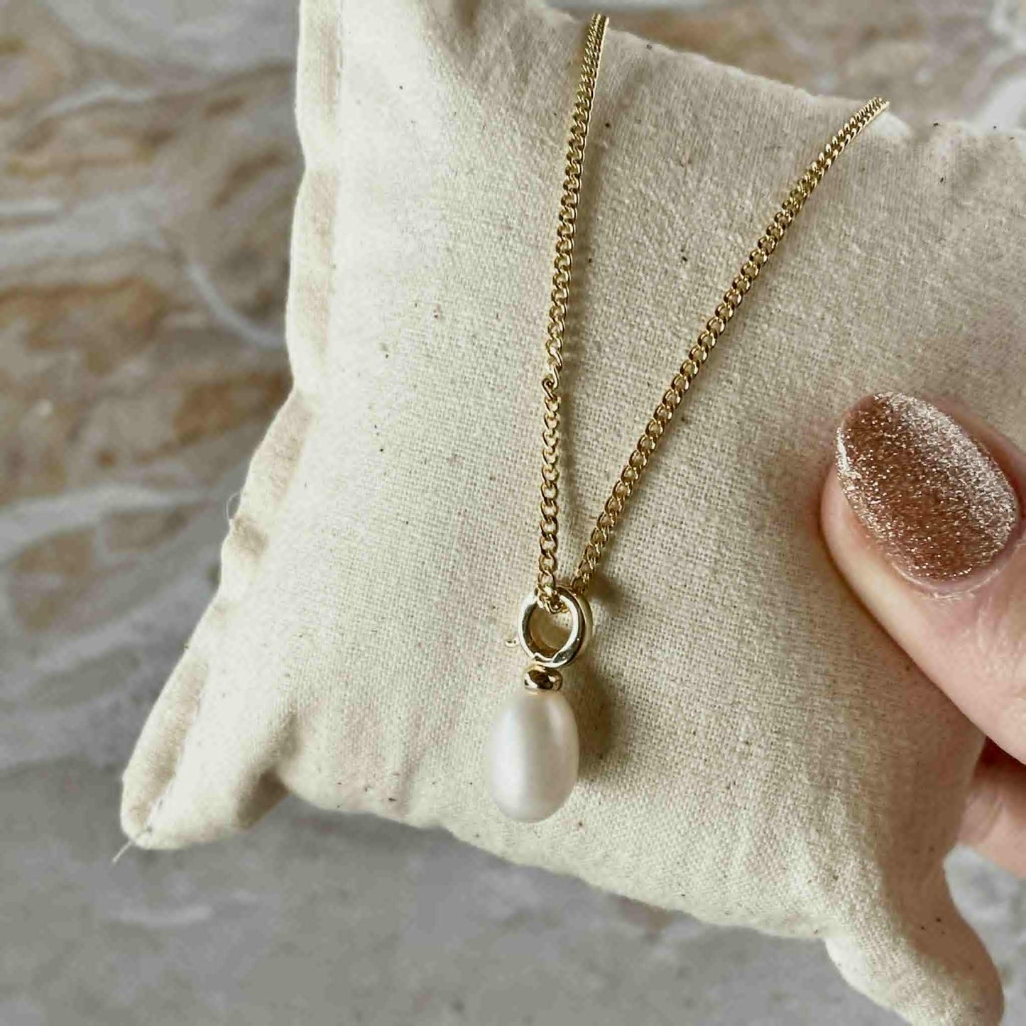 Pearl Clip Necklace-Necklace-Southern Jewewellery Co.-Southern Goods Co.