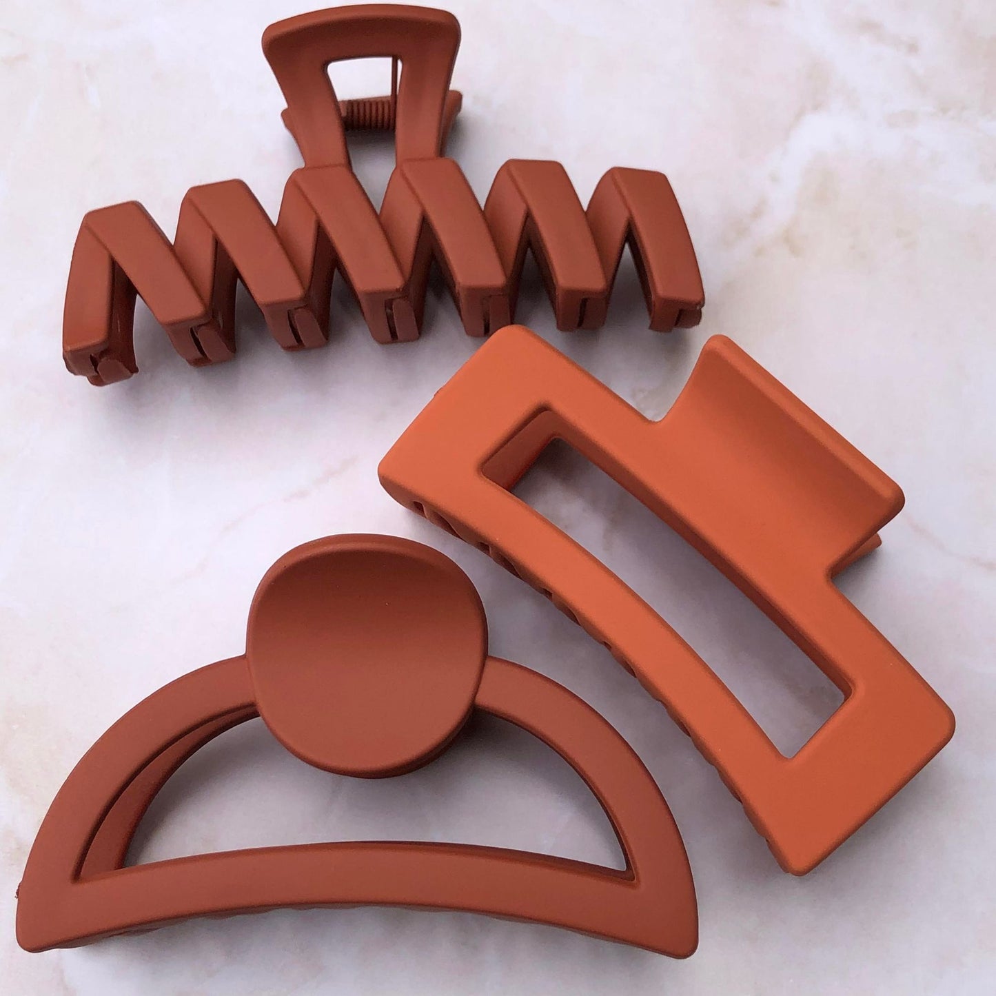 Rectangle Claw - Rust-Hair Claw-Southern Jewewellery Co.-Southern Goods Co.