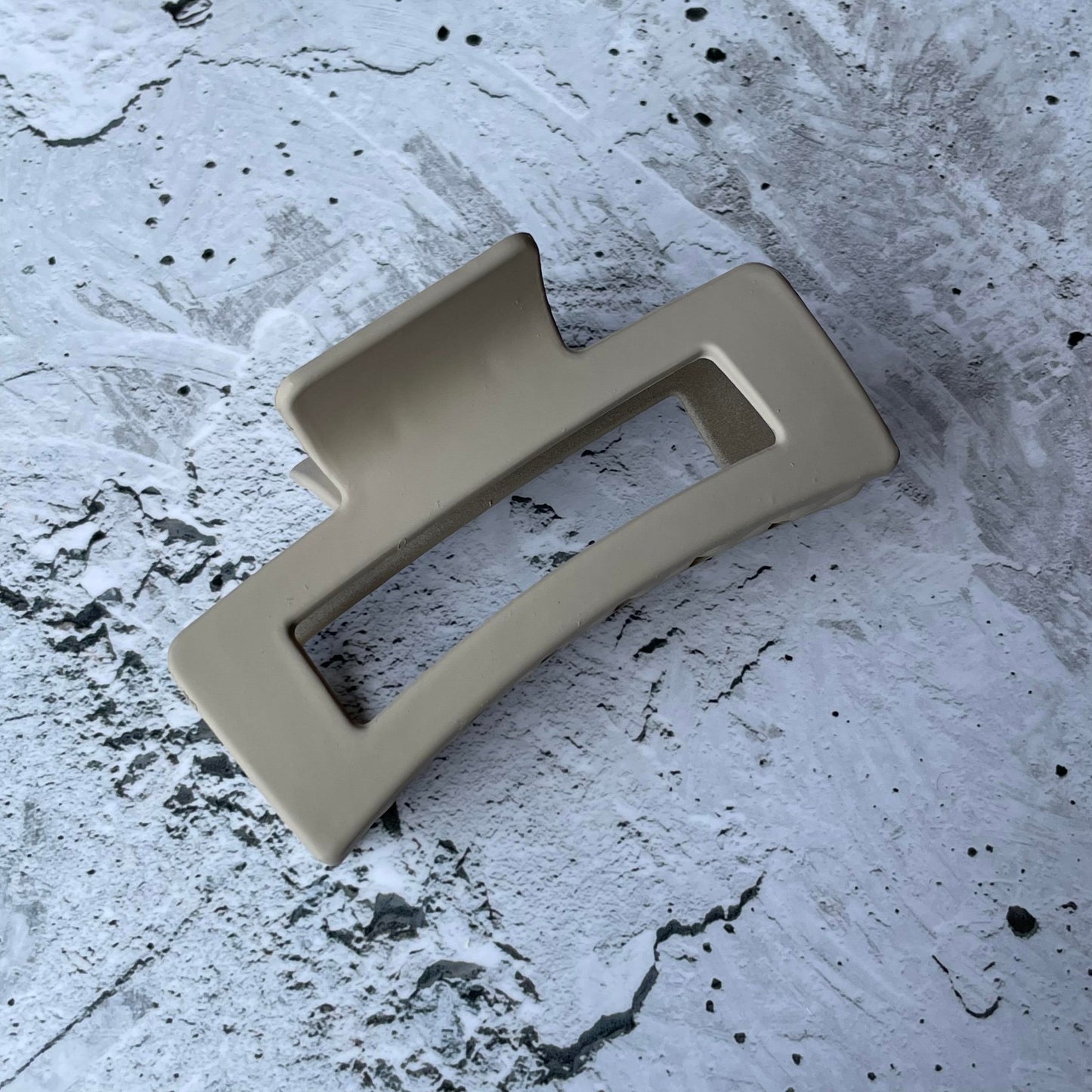 Rectangle Claw - Taupe-Hair Claw-Southern Jewewellery Co.-Southern Goods Co.