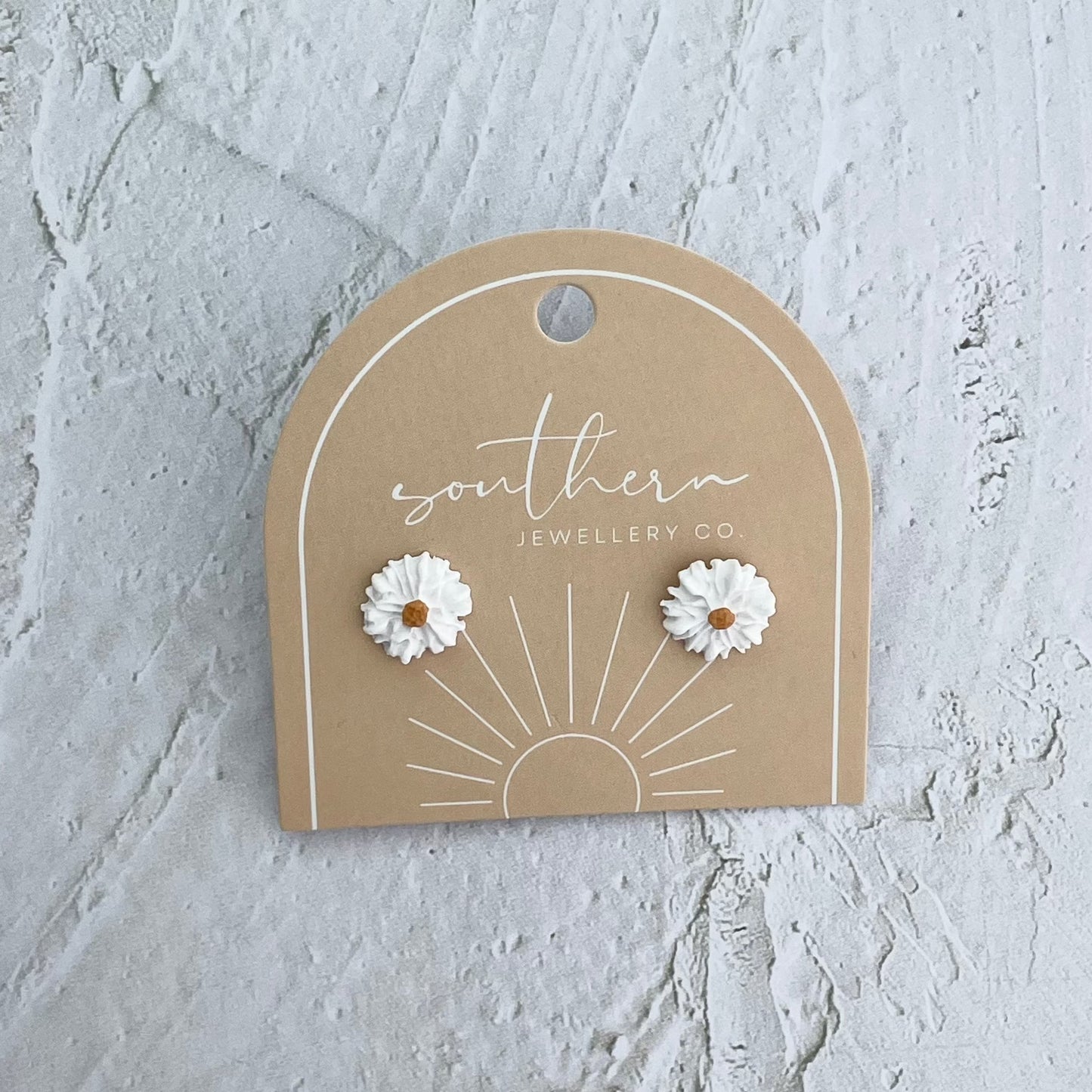 Small Daisy Studs-Studs-Southern Jewewellery Co.-Southern Goods Co.
