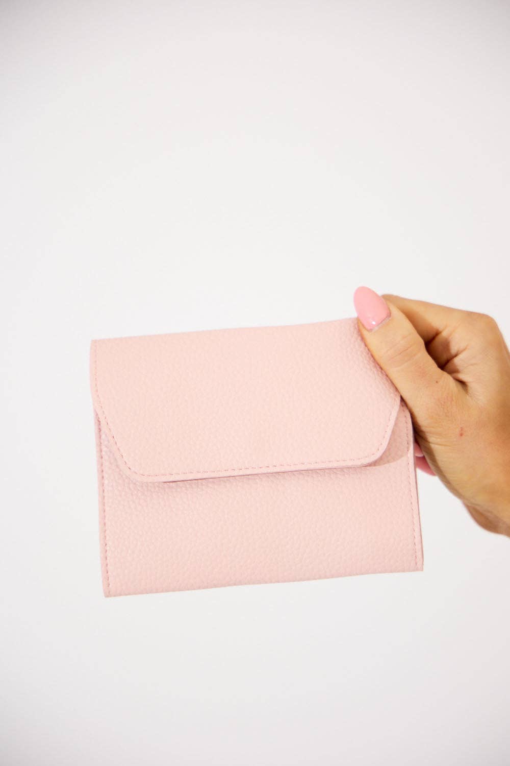 Vegan PU Leather Manicure Set - Light Pink