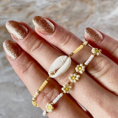 Beaded Cowrie Bracelet-Bracelet-Southern Jewewellery Co.-Southern Goods Co.