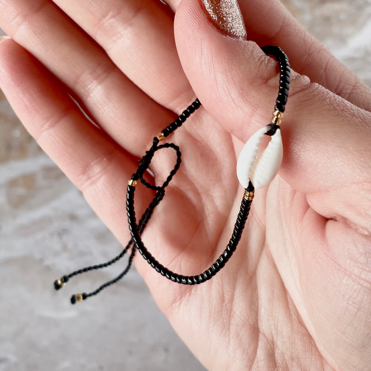 Beaded Cowrie Bracelet-Bracelet-Southern Jewewellery Co.-Southern Goods Co.