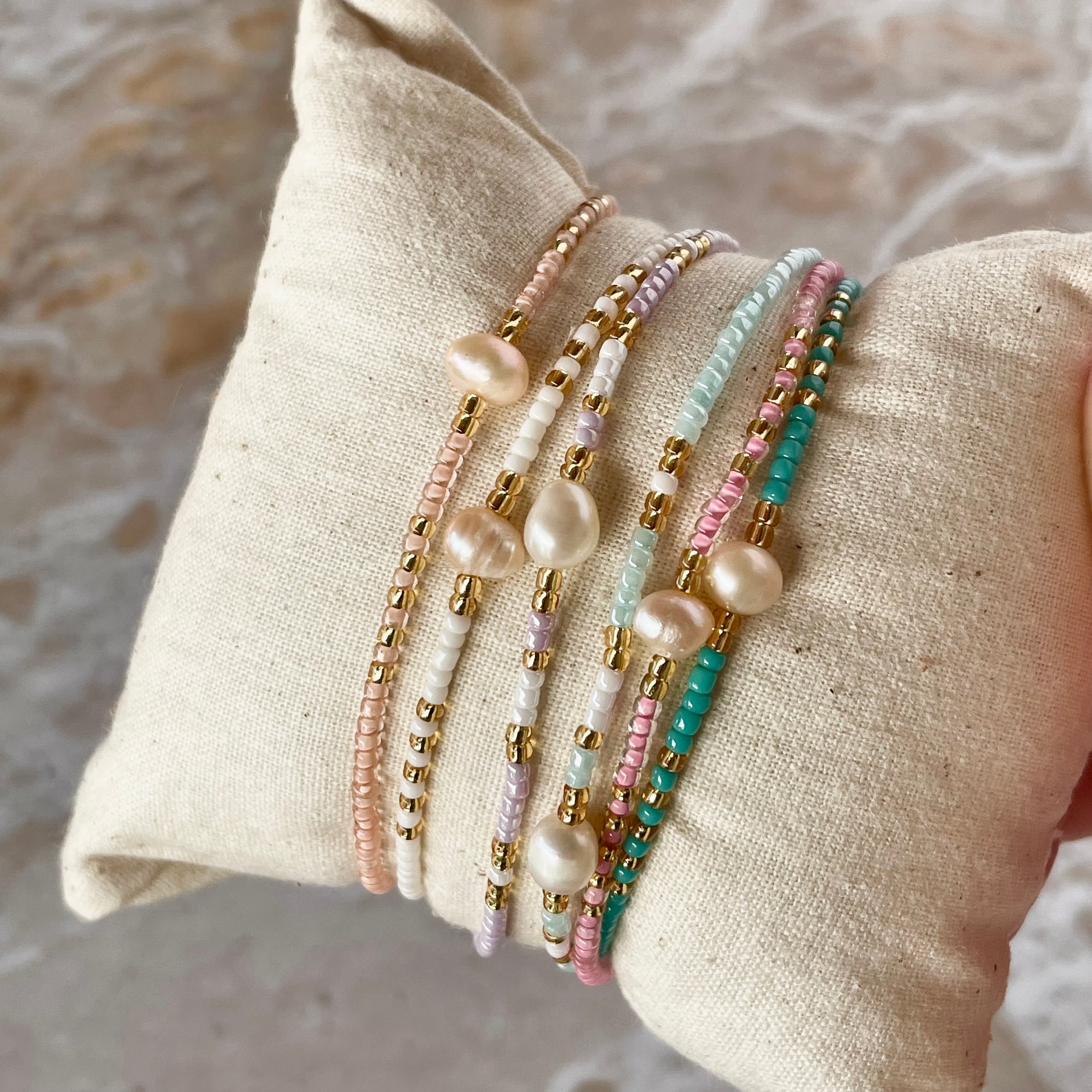 Beaded Feshwater Pearl Bracelet-Bracelet-Southern Jewewellery Co.-Southern Goods Co.