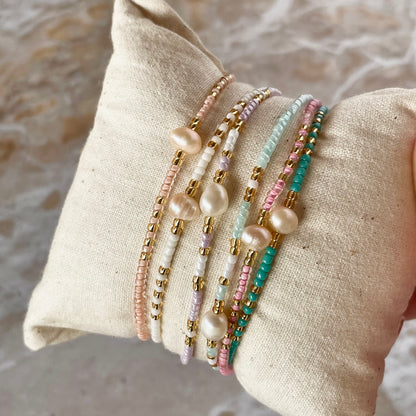 Beaded Feshwater Pearl Bracelet-Bracelet-Southern Jewewellery Co.-Southern Goods Co.