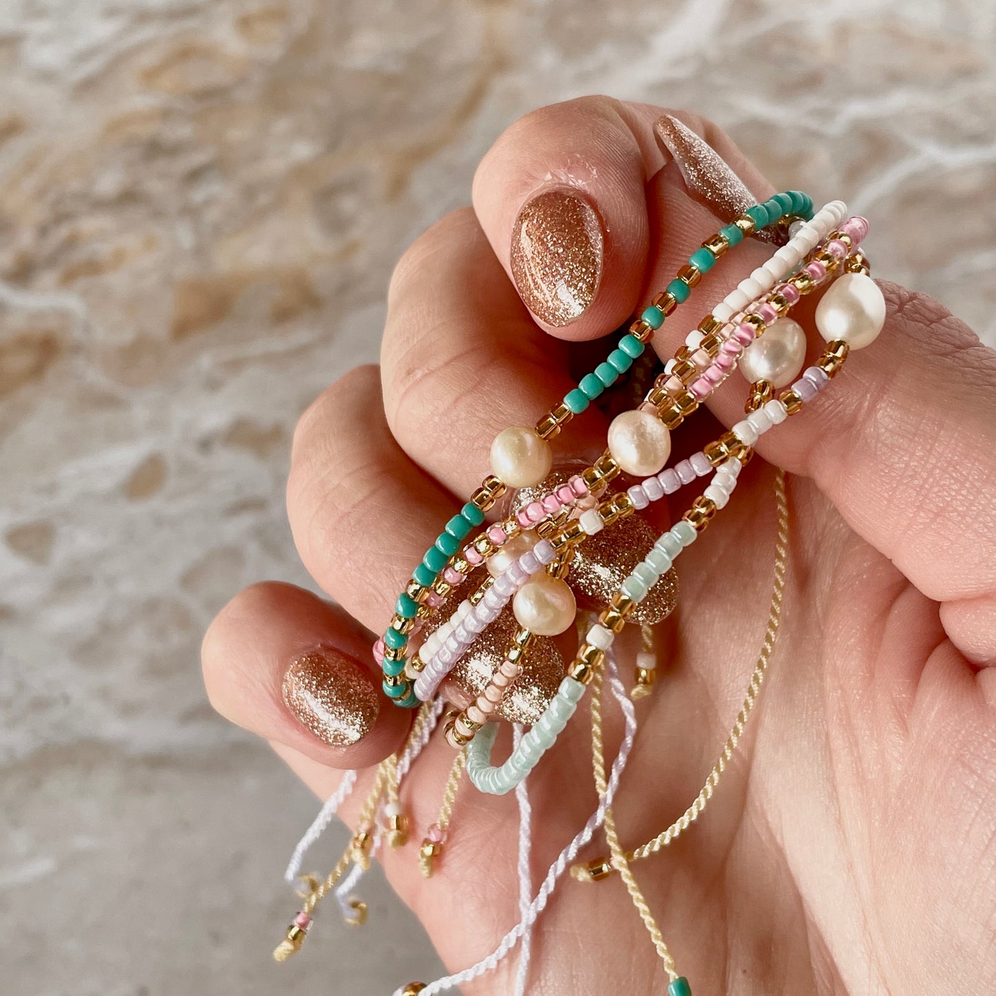 Beaded Feshwater Pearl Bracelet-Bracelet-Southern Jewewellery Co.-Southern Goods Co.