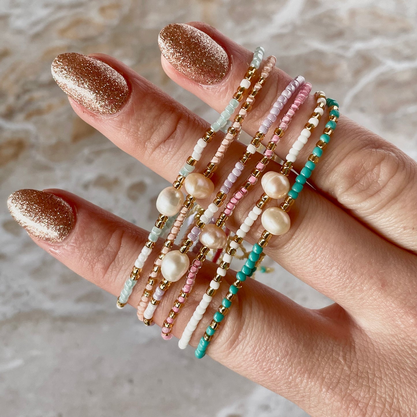 Beaded Feshwater Pearl Bracelet-Bracelet-Southern Jewewellery Co.-Southern Goods Co.