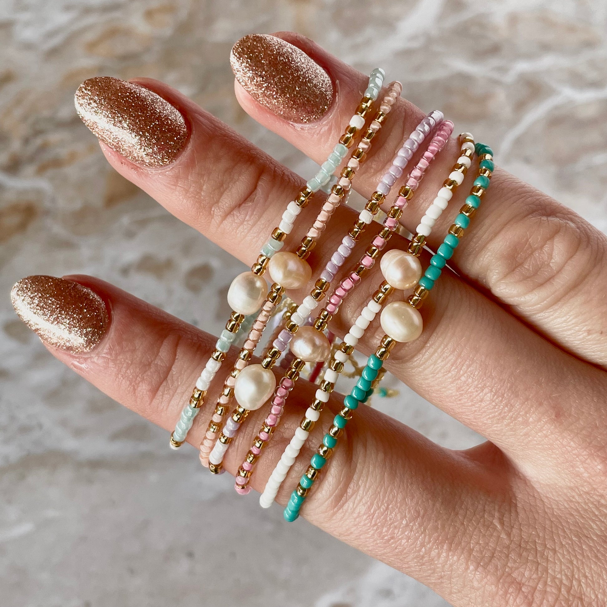 Beaded Feshwater Pearl Bracelet-Bracelet-Southern Jewewellery Co.-Southern Goods Co.