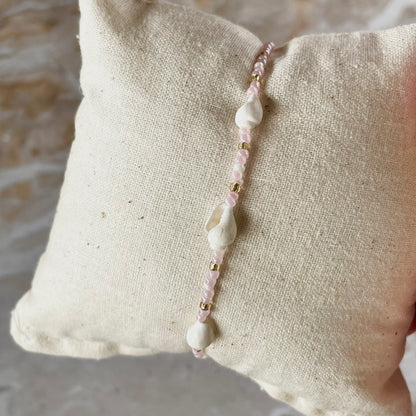 Beaded Mini Shell Bracelet-Bracelet-Southern Jewewellery Co.-Southern Goods Co.