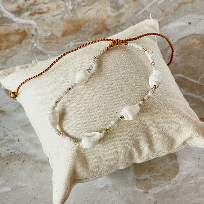 Beaded Mini Shell Bracelet-Bracelet-Southern Jewewellery Co.-Southern Goods Co.