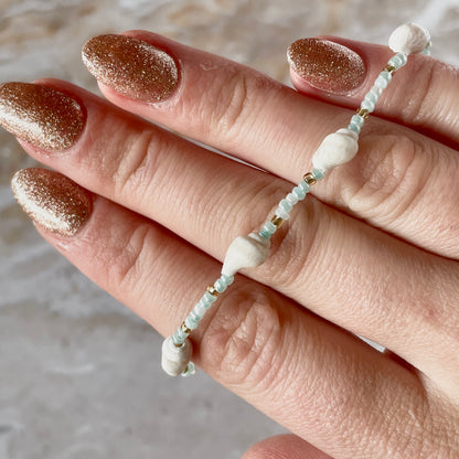 Beaded Mini Shell Bracelet-Bracelet-Southern Jewewellery Co.-Southern Goods Co.