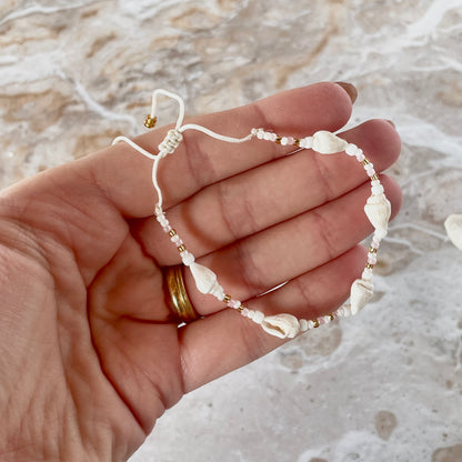 Beaded Mini Shell Bracelet-Bracelet-Southern Jewewellery Co.-Southern Goods Co.