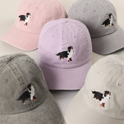 Bernese Mountain Dog Embroidered Cap: OLIVE-Hats-Southern Jewewellery Co.-Southern Goods Co.
