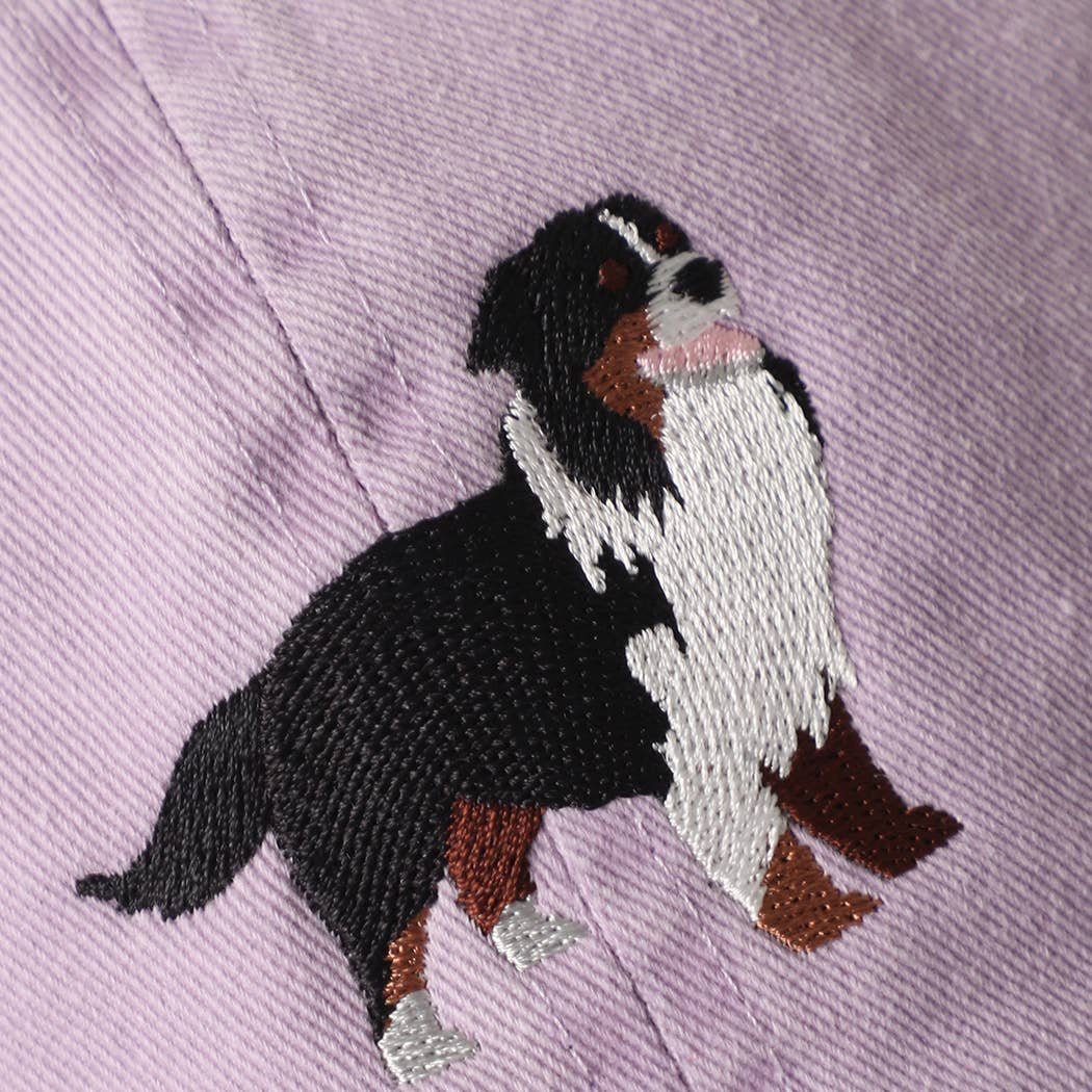 Bernese Mountain Dog Embroidered Cap: PINK-Hats-Southern Jewewellery Co.-Southern Goods Co.