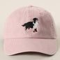 Bernese Mountain Dog Embroidered Cap: PINK-Hats-Southern Jewewellery Co.-Southern Goods Co.