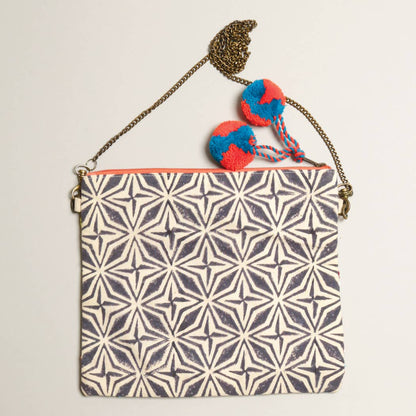 Boho Embellished Clutch with Chain-Bags-Southern Jewewellery Co.-Southern Goods Co.