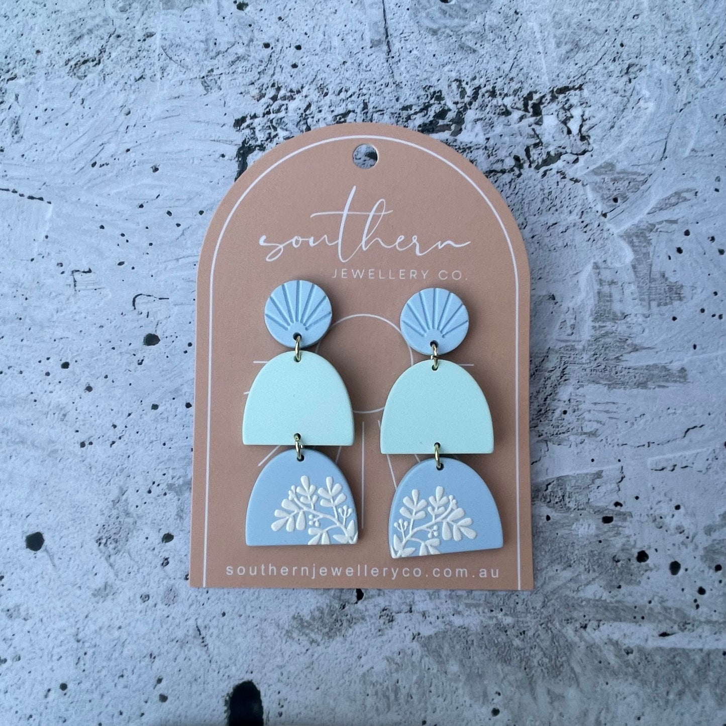 Candy Blue Earrings-Earrings-Southern Jewewellery Co.-Southern Goods Co.