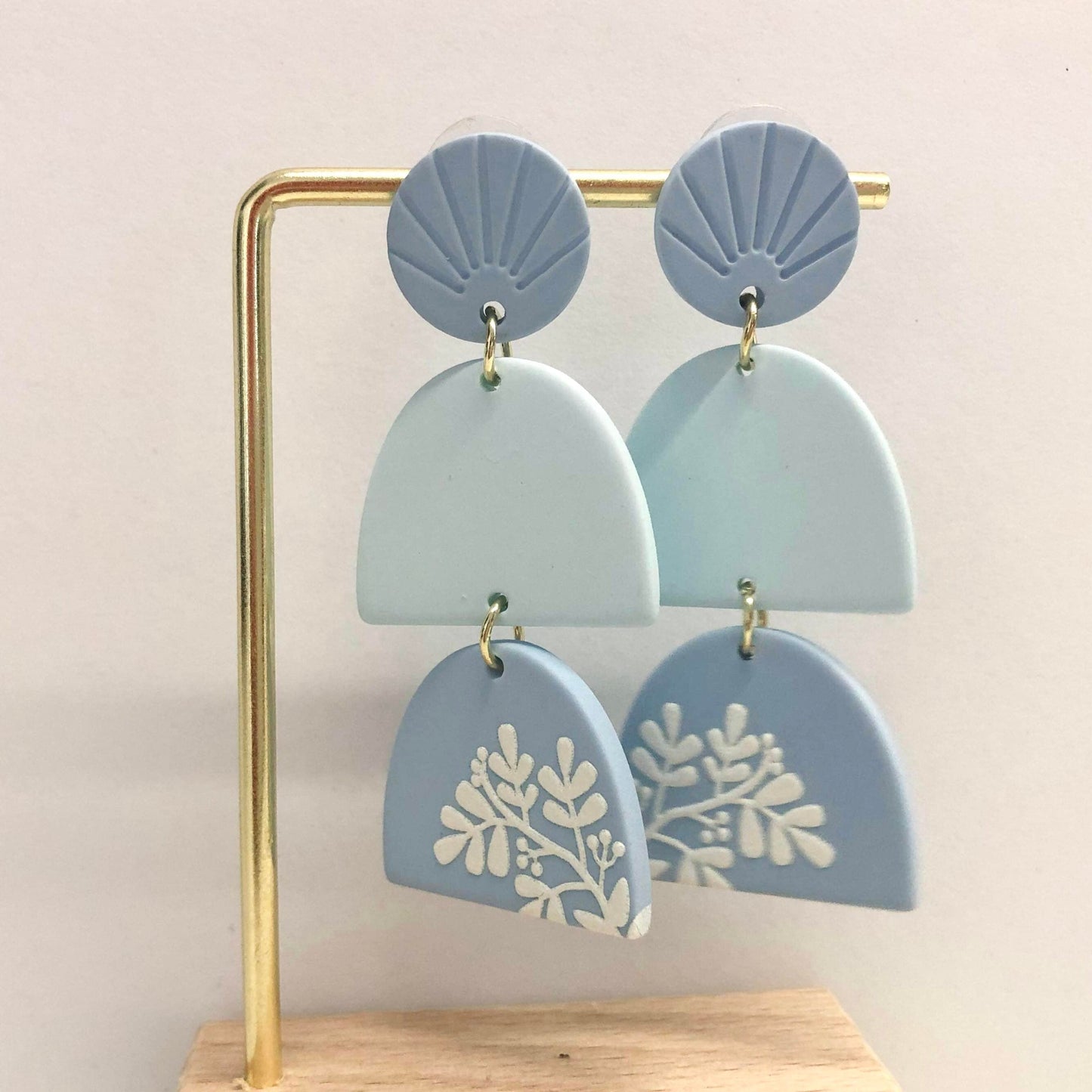 Candy Blue Earrings-Earrings-Southern Jewewellery Co.-Southern Goods Co.