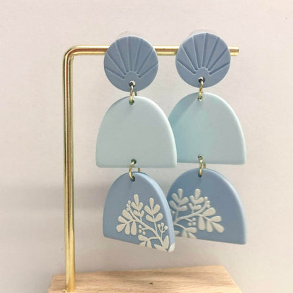 Candy Blue Earrings-Earrings-Southern Jewewellery Co.-Southern Goods Co.