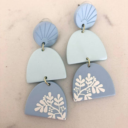 Candy Blue Earrings-Earrings-Southern Jewewellery Co.-Southern Goods Co.