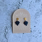 Cassie Black Earrings-Earrings-Southern Jewewellery Co.-Southern Goods Co.