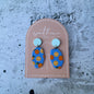 Cobalt Citrus Earrings-Earrings-Southern Jewewellery Co.-Southern Goods Co.