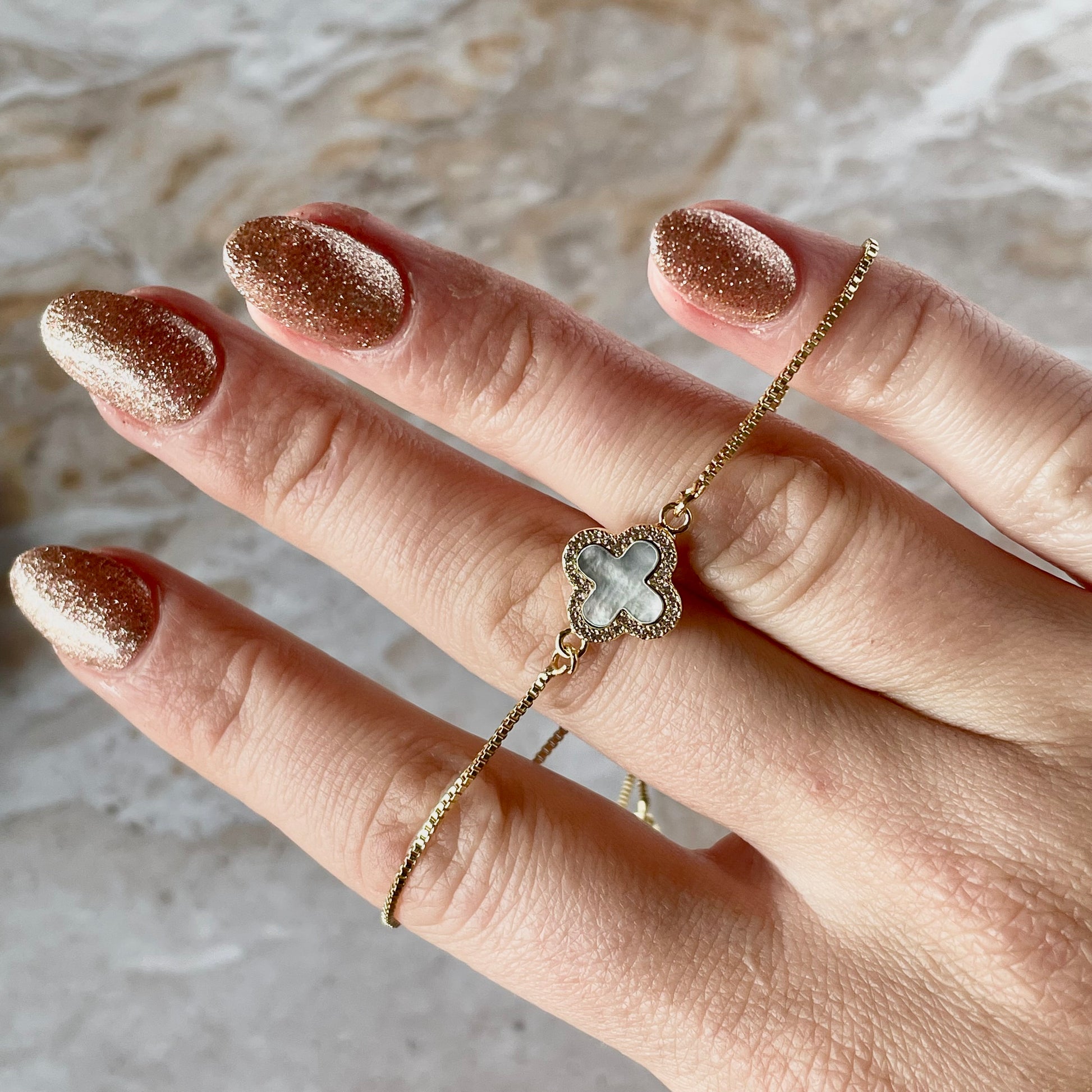 Cross Shifter Bracelet - Grey-Bracelet-Southern Jewewellery Co.-Southern Goods Co.