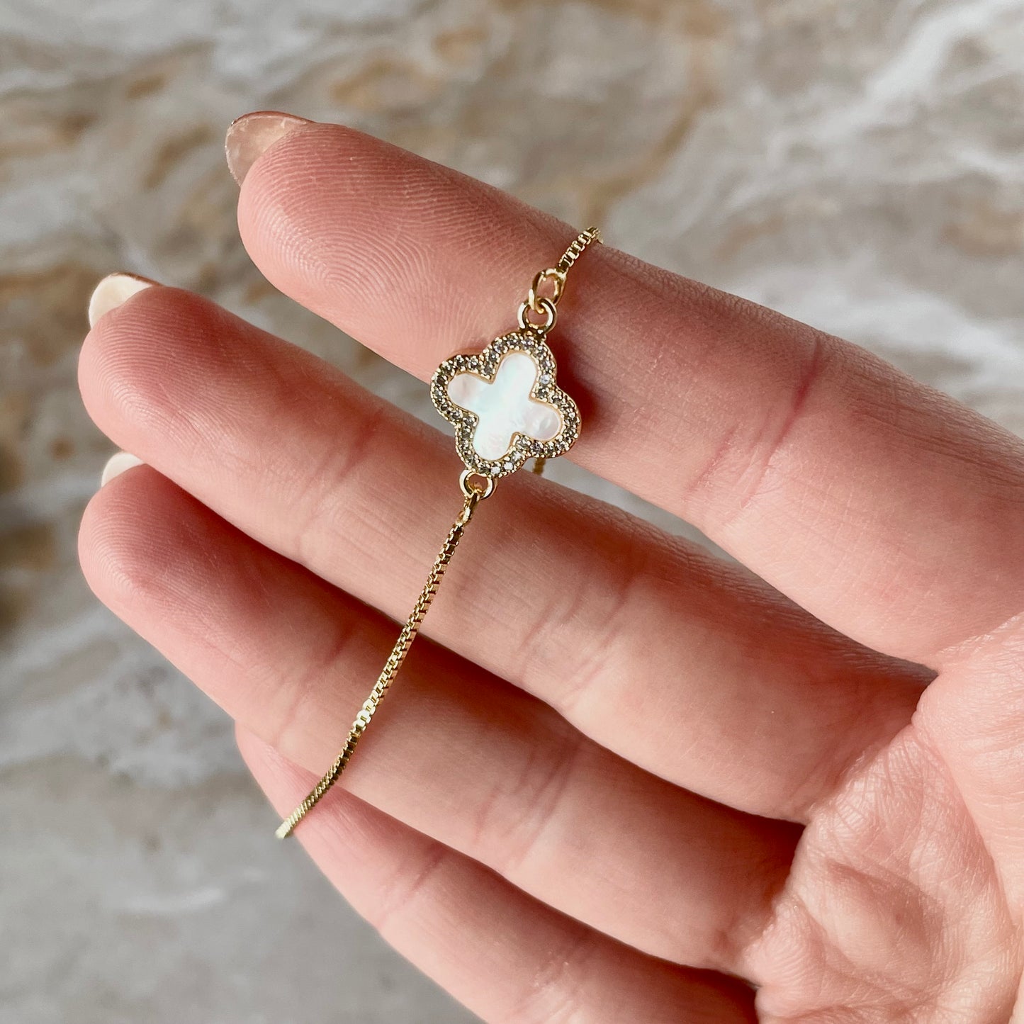 Cross Shifter Bracelet - White-Bracelet-Southern Jewewellery Co.-Southern Goods Co.