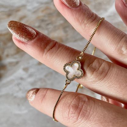 Cross Shifter Bracelet - White-Bracelet-Southern Jewewellery Co.-Southern Goods Co.