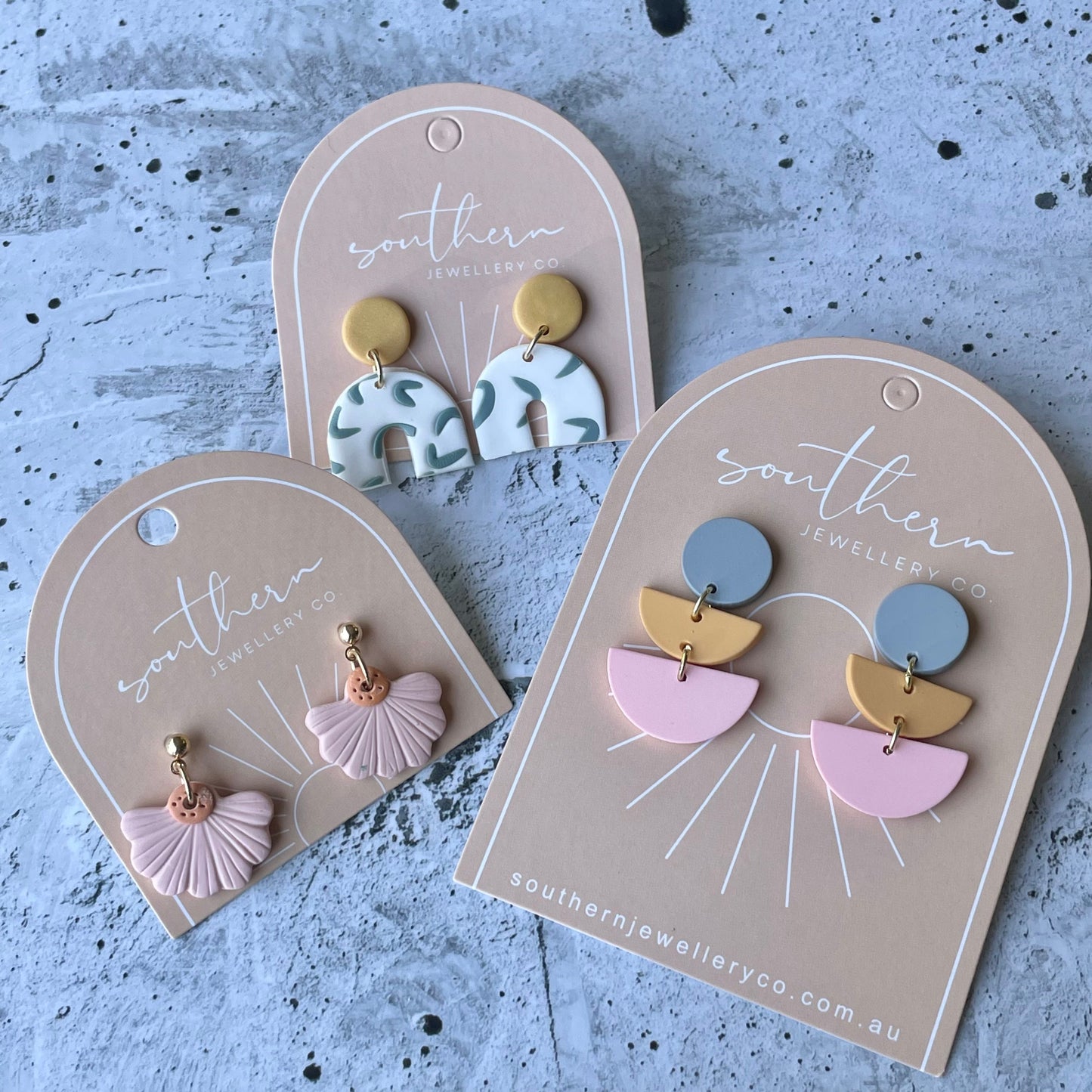 Dainty Pink Daisy Studs-Earrings-Southern Jewewellery Co.-Southern Goods Co.