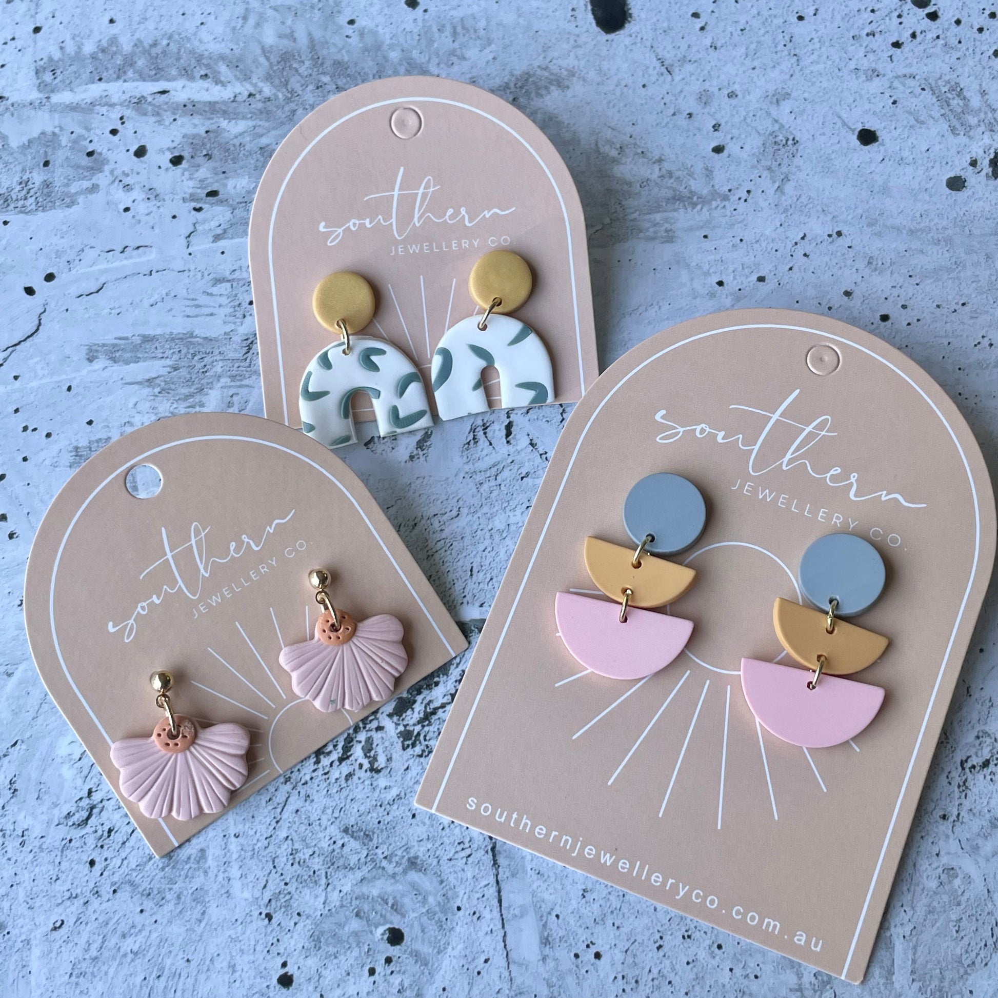 Dainty Pink Daisy Studs-Earrings-Southern Jewewellery Co.-Southern Goods Co.