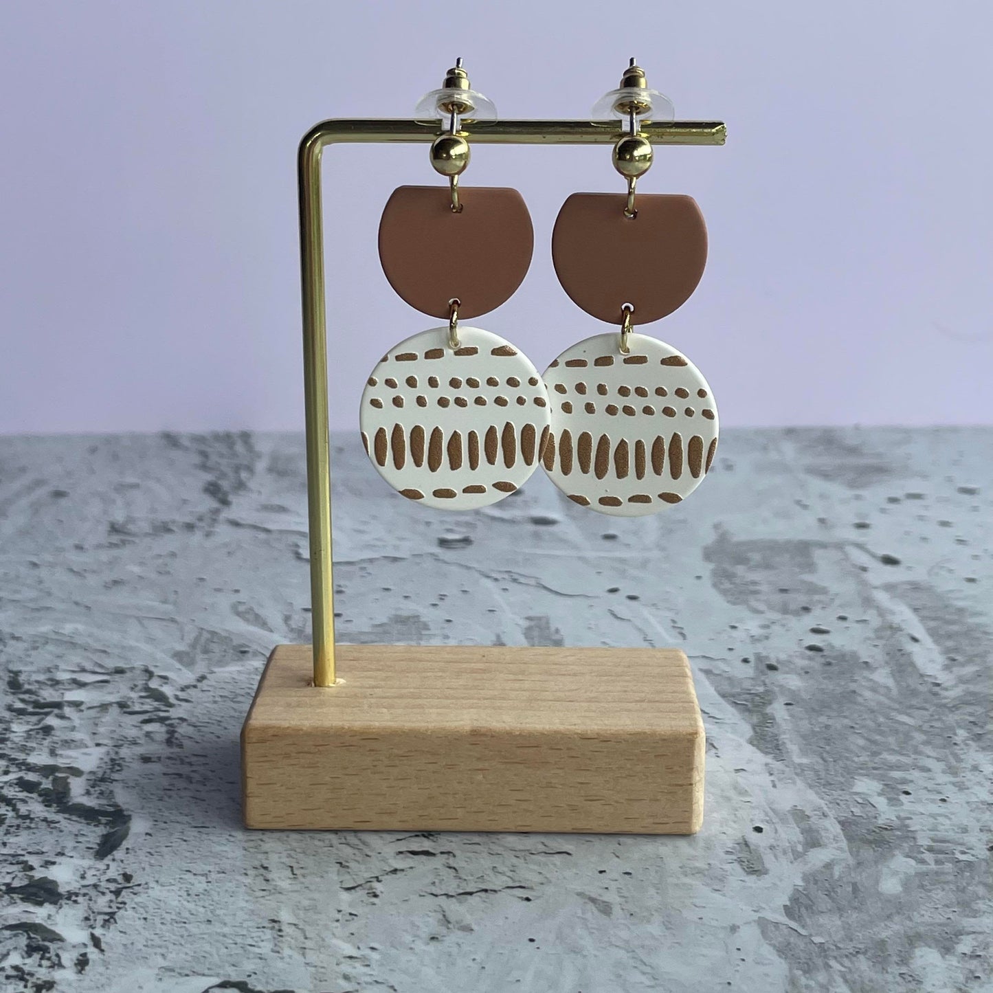 Eli Chocolate Earrings-Earrings-Southern Jewewellery Co.-Southern Goods Co.