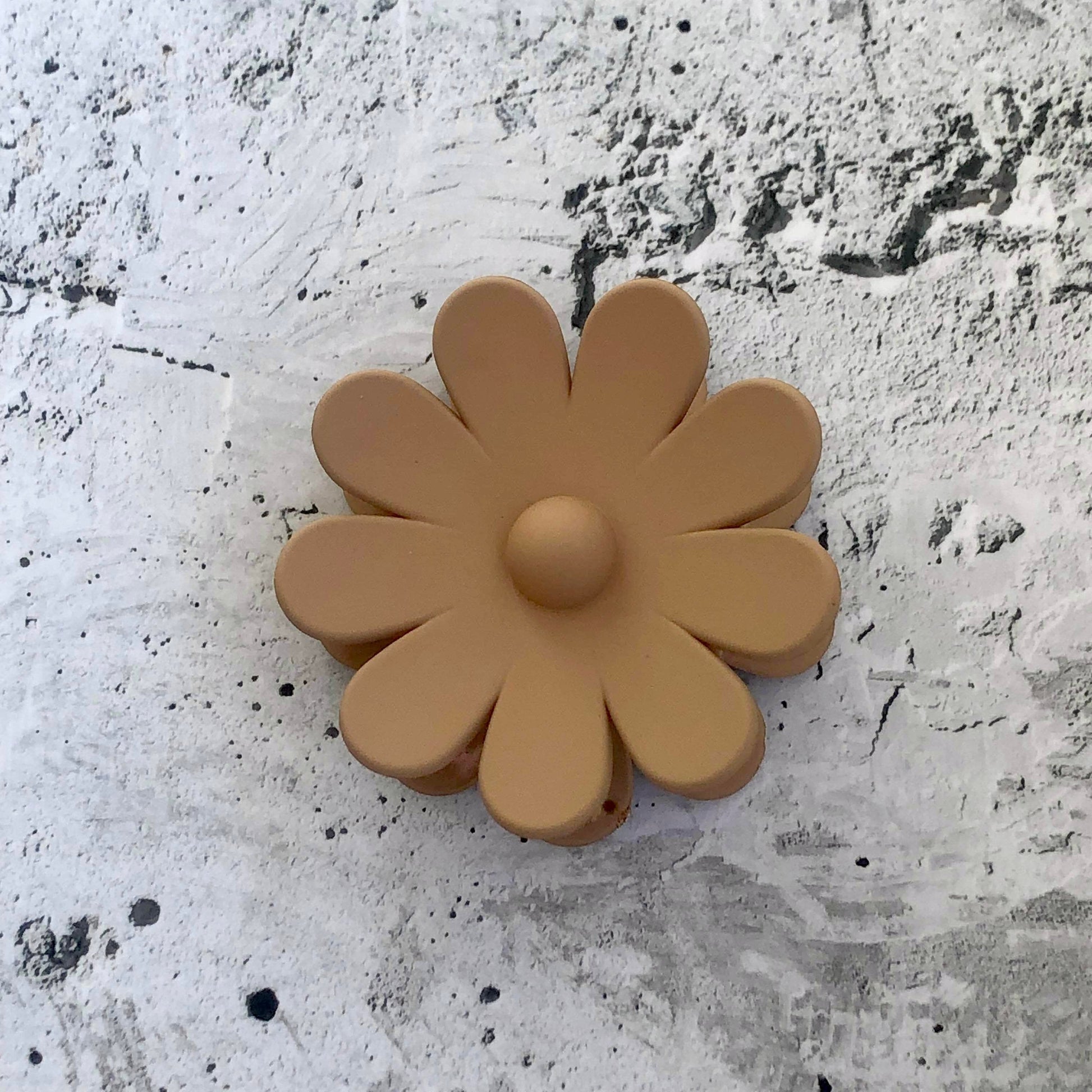 Flower Hair Claw - Tan-Hair Claw-Southern Jewewellery Co.-Southern Goods Co.