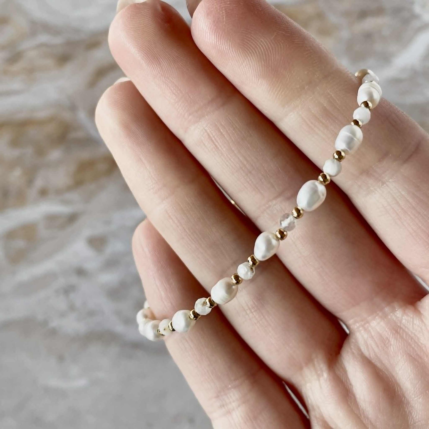 Freshwater Pearl Bracelet-Bracelet-Southern Jewewellery Co.-Southern Goods Co.