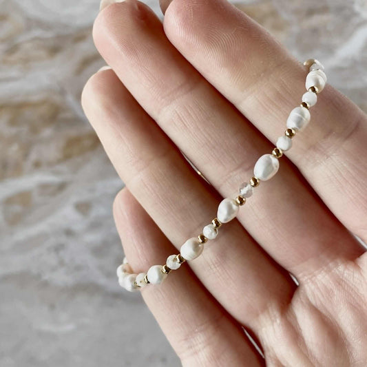 Freshwater Pearl Bracelet-Bracelet-Southern Jewewellery Co.-Southern Goods Co.