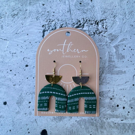 Geo Arch Earrings-Earrings-Southern Jewewellery Co.-Southern Goods Co.