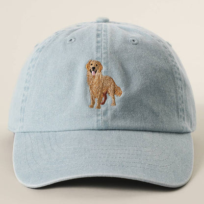 Golden Retriever Embroidered Cap: APRICOT-Hats-Southern Jewewellery Co.-Southern Goods Co.