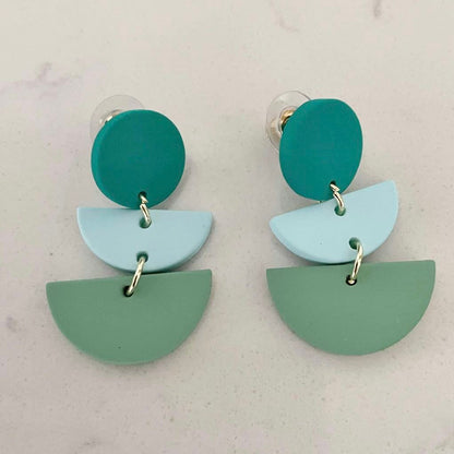 Kingston Green Earrings-Earrings-Southern Jewewellery Co.-Southern Goods Co.