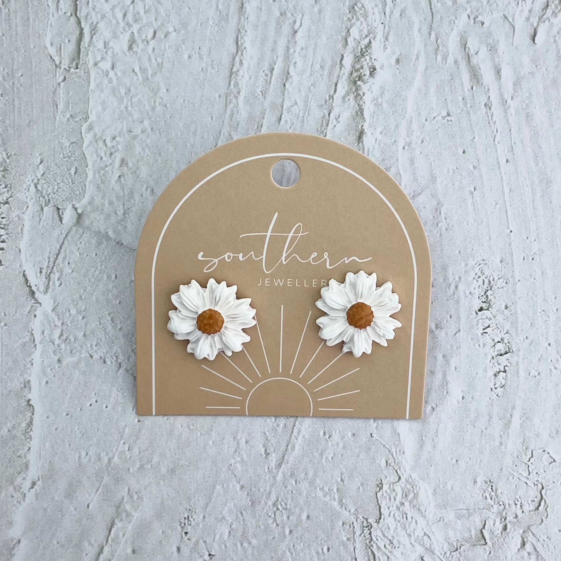 Large Daisy Studs-Studs-Southern Jewewellery Co.-Southern Goods Co.