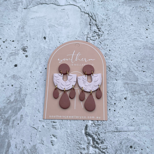 Leila Lilac Earrings-Earrings-Southern Jewewellery Co.-Southern Goods Co.