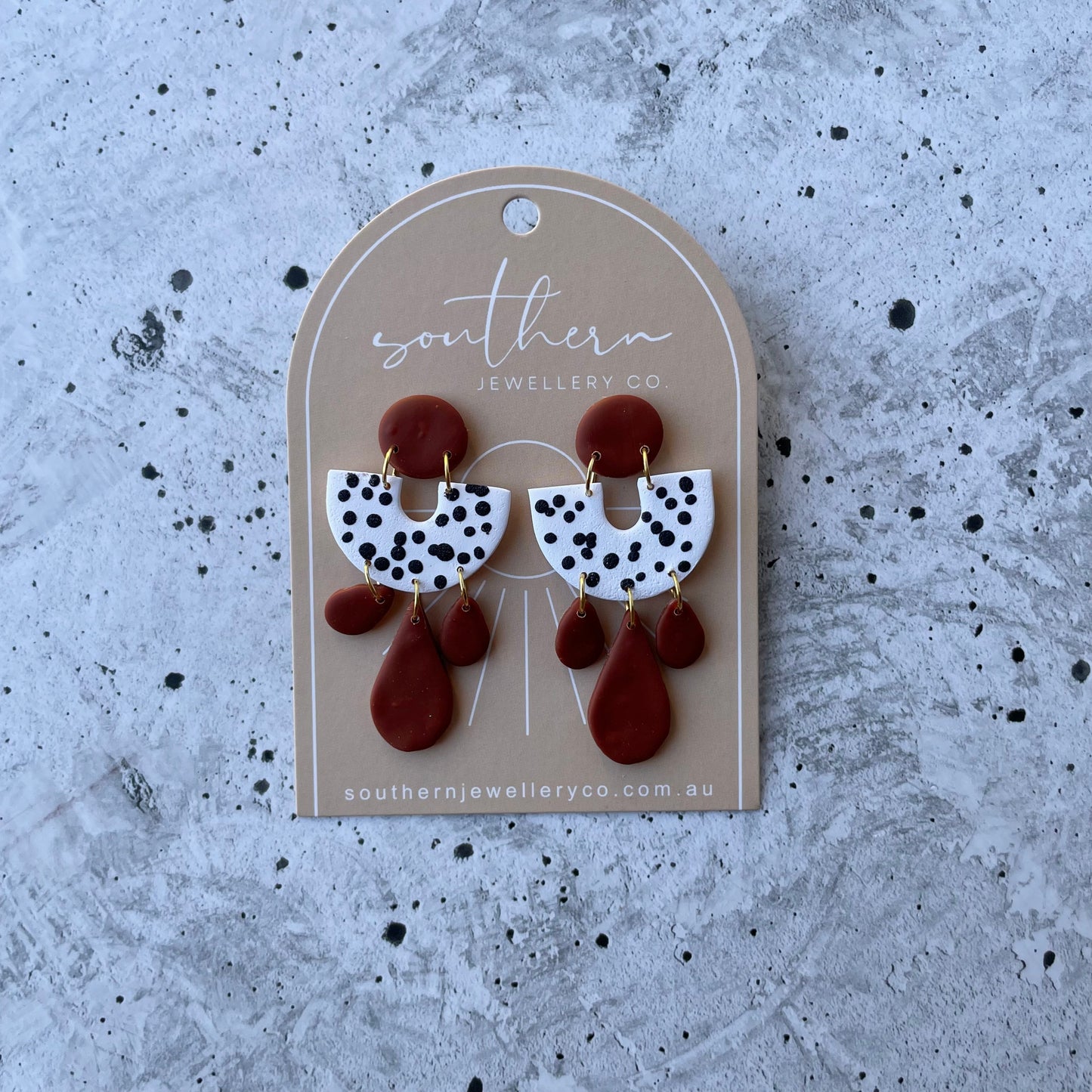 Leila Spot Earrings-Earrings-Southern Jewewellery Co.-Southern Goods Co.
