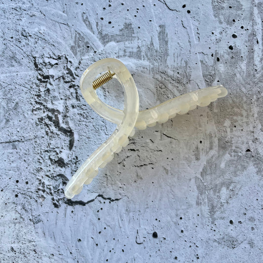 Loop Hair Claw - Beige-Hair Claw-Southern Jewewellery Co.-Southern Goods Co.