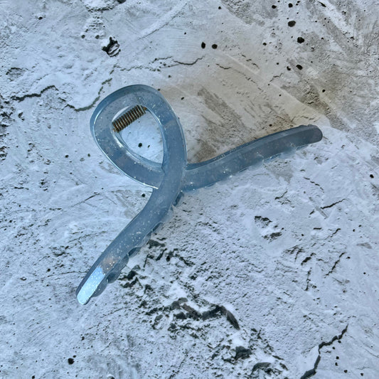 Loop Hair Claw - Blue-Grey-Hair Claw-Southern Jewewellery Co.-Southern Goods Co.