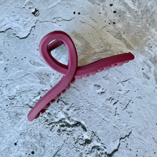 Loop Hair Claw - Burgundy-Hair Claw-Southern Jewewellery Co.-Southern Goods Co.