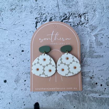 Marlee Floral Earrings-Earrings-Southern Jewewellery Co.-Southern Goods Co.