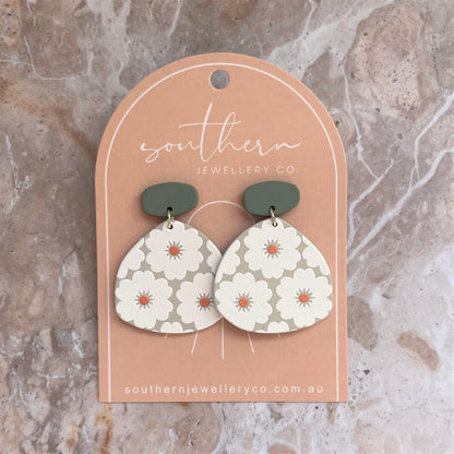 Marlee Floral Earrings-Earrings-Southern Jewewellery Co.-Southern Goods Co.